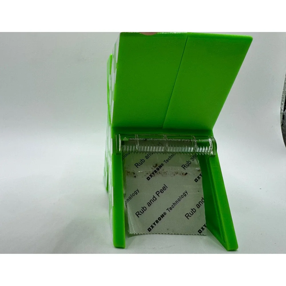 Xyron 150 X Sticker Maker Machine Lime Green Polka Dot Permanent Adhesive 1.5in